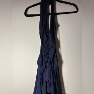 Lucy in the Sky Allyson Glitter Open Back Halter Dress - Size S